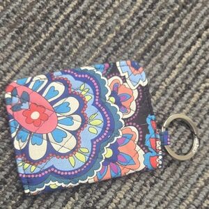 Vera Bradley Floral Mandala ID Case Keychain